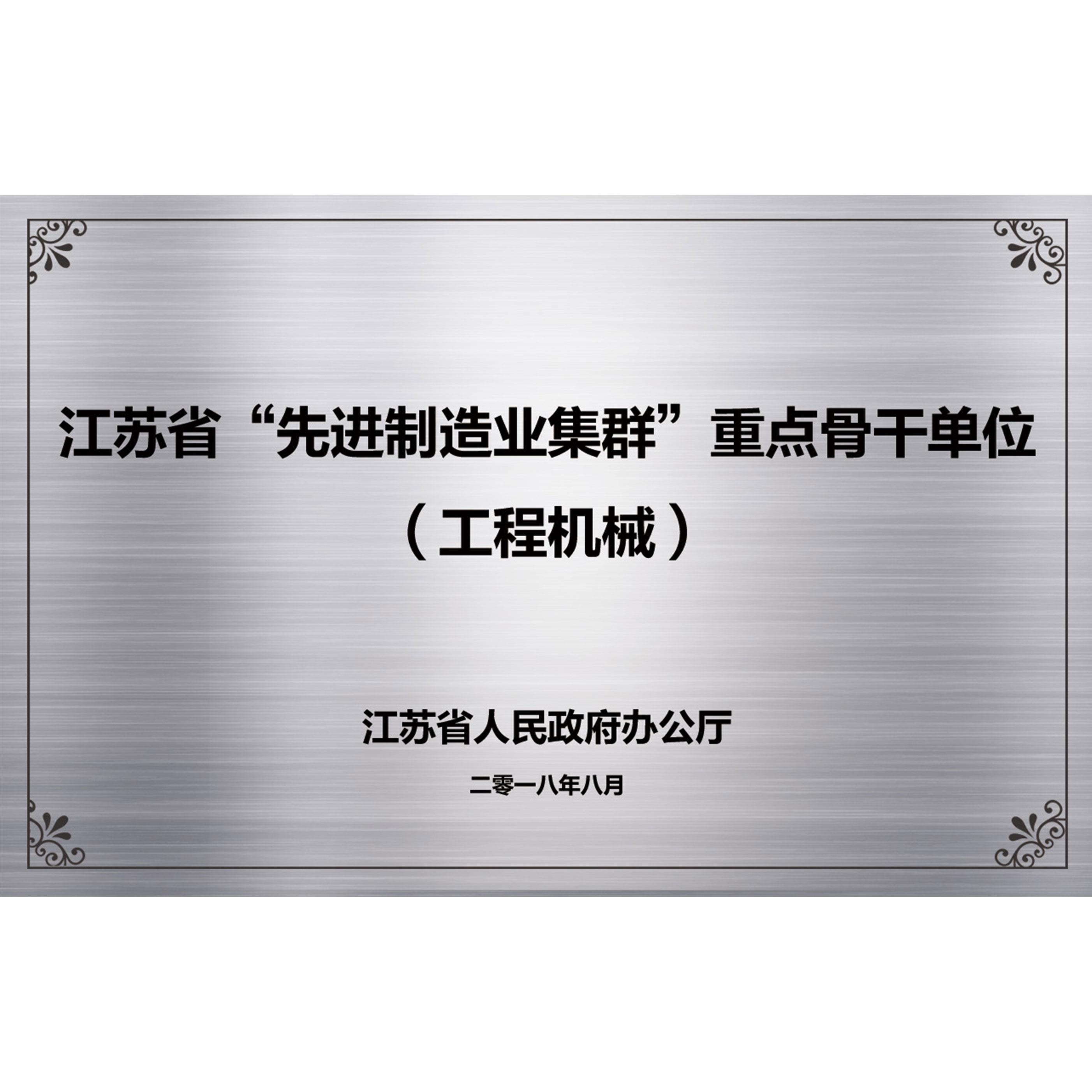 江苏省“先进制造业集团”重点骨干单位（工程机械）
